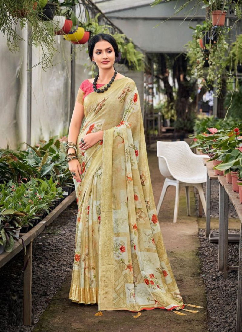 Kashvi Saheli 2701 Regular Wear Printed Wholesale Chiffon Sarees
